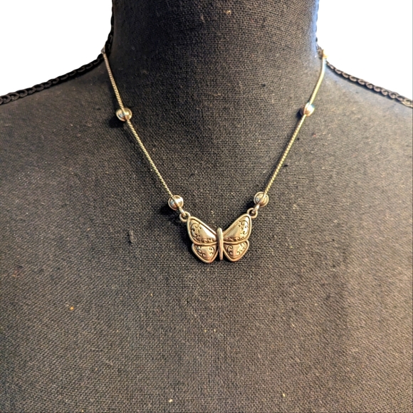 Brighton Jewelry - Brighton Mariposa 16 inch Silver Necklace Pendant